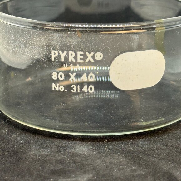 set CORNING PYREX Glass crystalizing dish 80 x 40 & Beaker  100 ML  3140 -J1193 - Picture 2 of 11